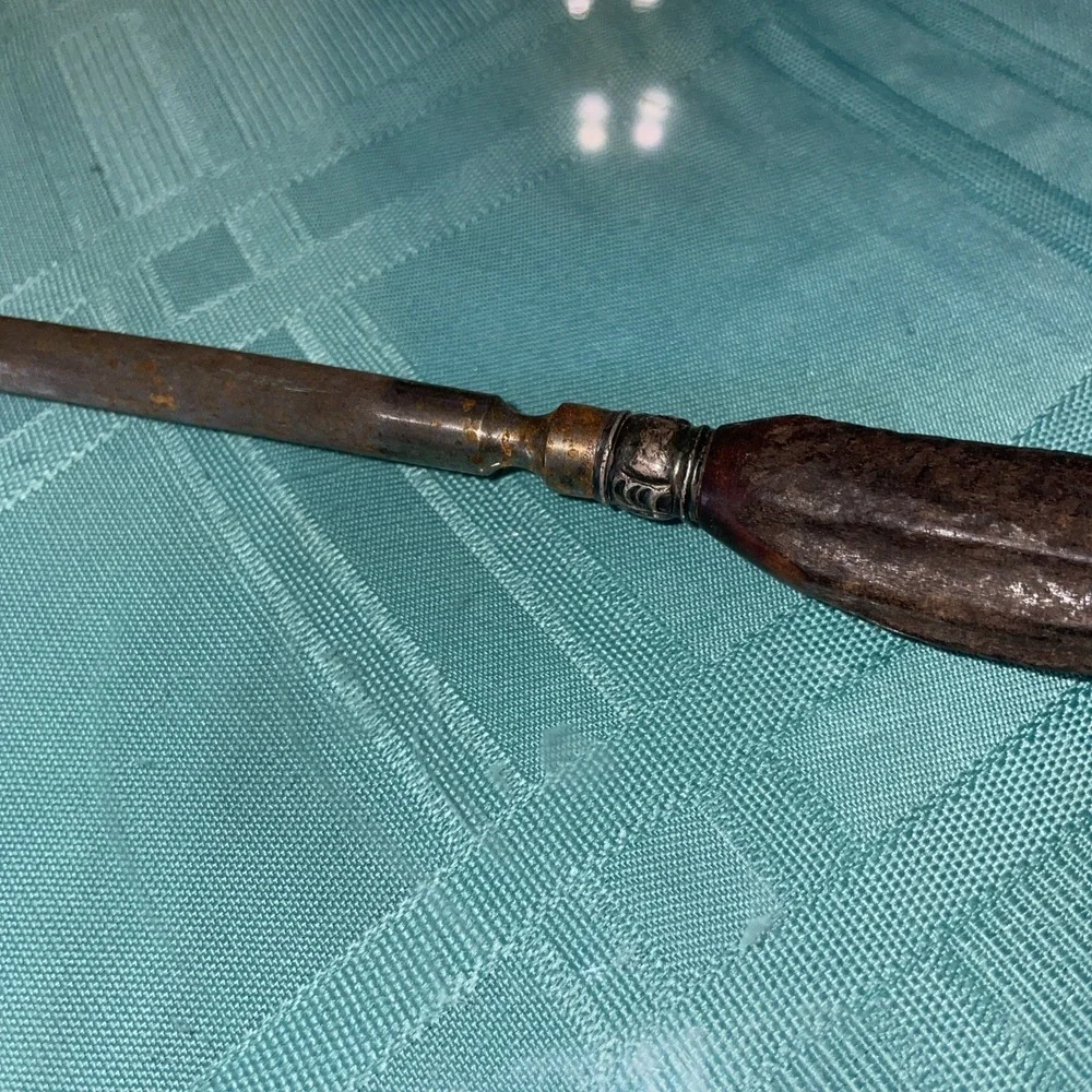 Stag Deer Antler Forks Sharpening Steel Honing Rod Tool W/decorative Band